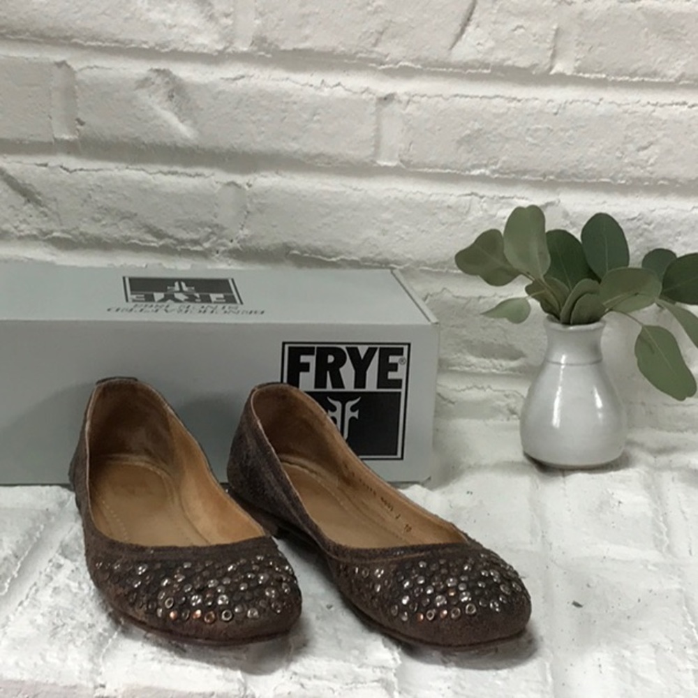 Frye Carson studded ballet